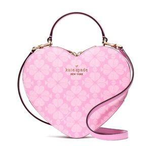 New Kate Spade Spade Flower Love Shack Heart Crossbody Parisian Rose